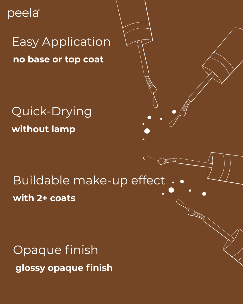 Coffee Brown 10 - 10ml - peelanails - peela - peelable - peelablenailpolish - nailpolish - 5ml - 10ml - bundles