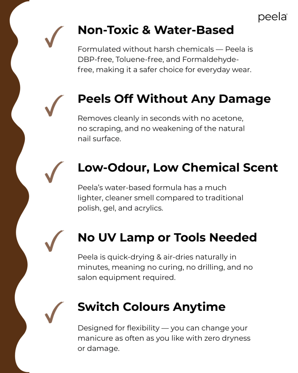 Coffee Brown 10 - 10ml - peelanails - peela - peelable - peelablenailpolish - nailpolish - 5ml - 10ml - bundles