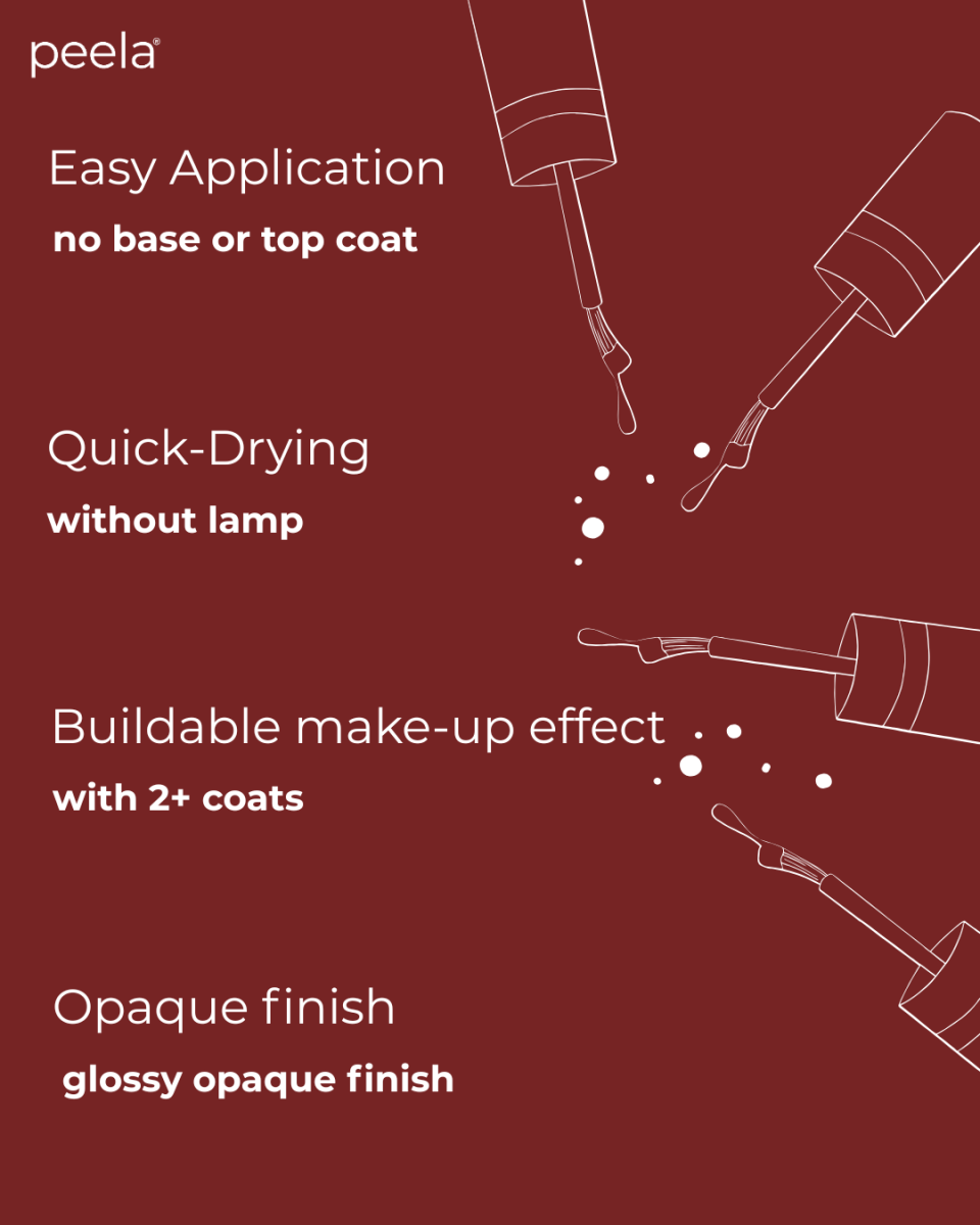 Deep Wine 14 - 10ml - peelanails - peela - peelable - peelablenailpolish - nailpolish - 5ml - 10ml - bundles