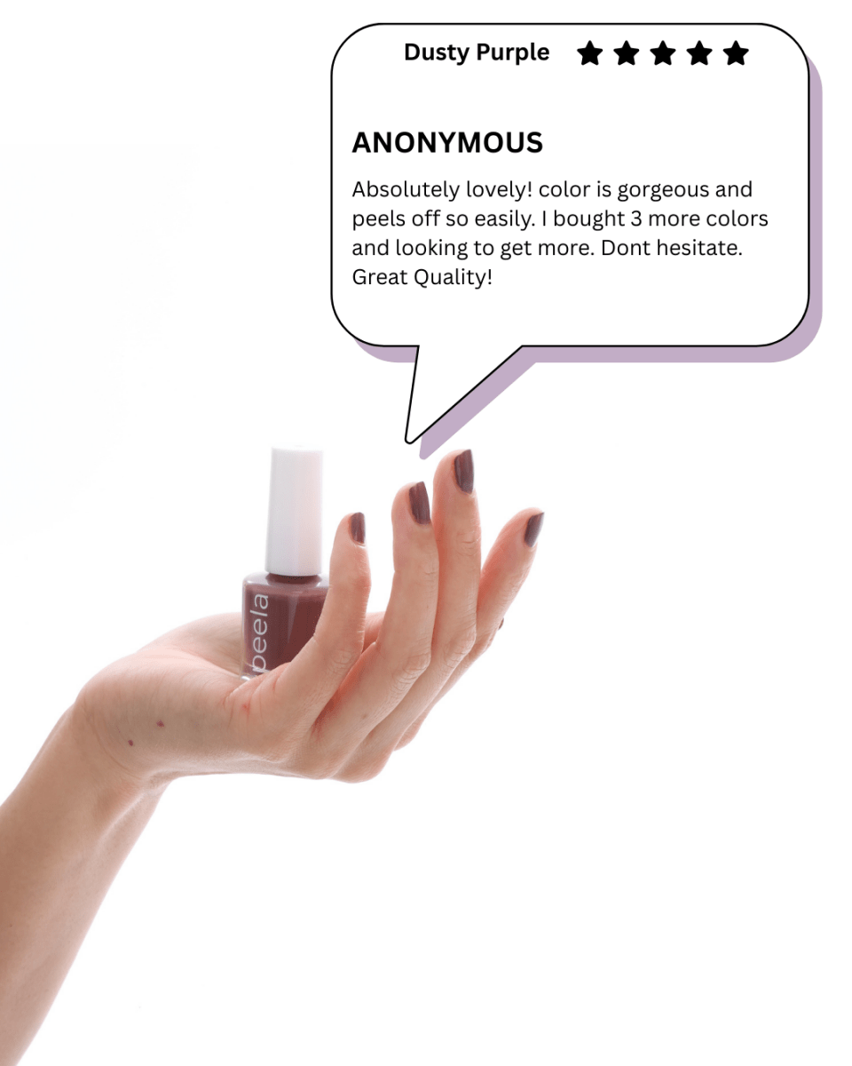 Dusty Purple 28 - 10ml - peelanails - peela - peelable - peelablenailpolish - nailpolish - 5ml - 10ml - bundles