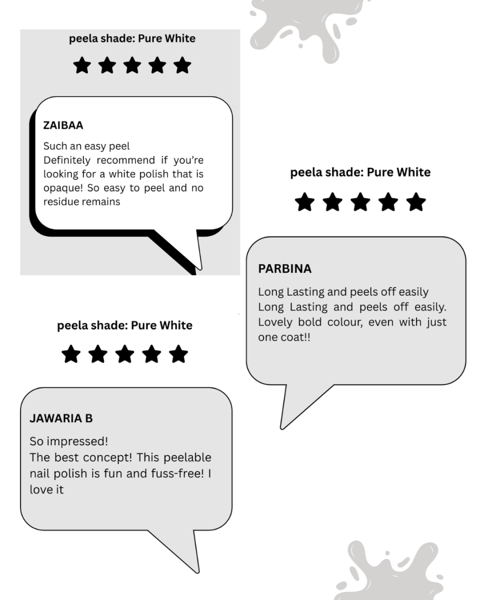 Pure White 01 - 10ml - peelanails - peela - peelable - peelablenailpolish - nailpolish - 5ml - 10ml - bundles