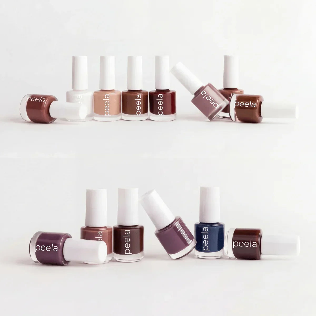 Peela peelable nail polish in 10 stunning shades, easy remover-free application for all styles
