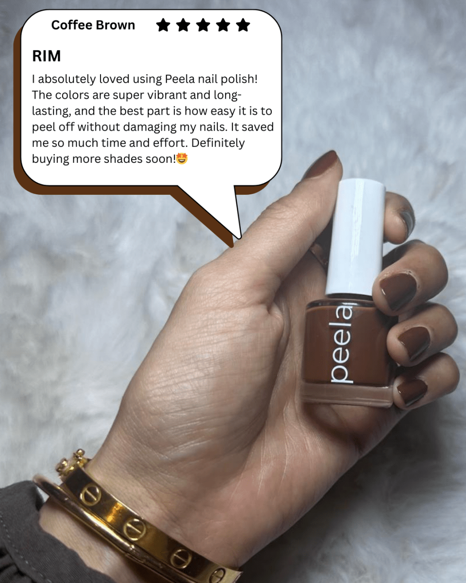 Coffee Brown 10 - 10ml - peelanails - peela - peelable - peelablenailpolish - nailpolish - 5ml - 10ml - bundles