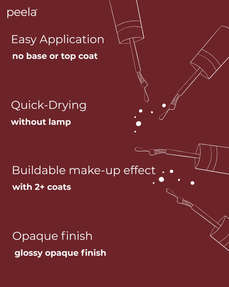 Deep Burgundy 12 - 5ml - peelanails - peela - peelable - peelablenailpolish - nailpolish - 5ml - 10ml - bundles