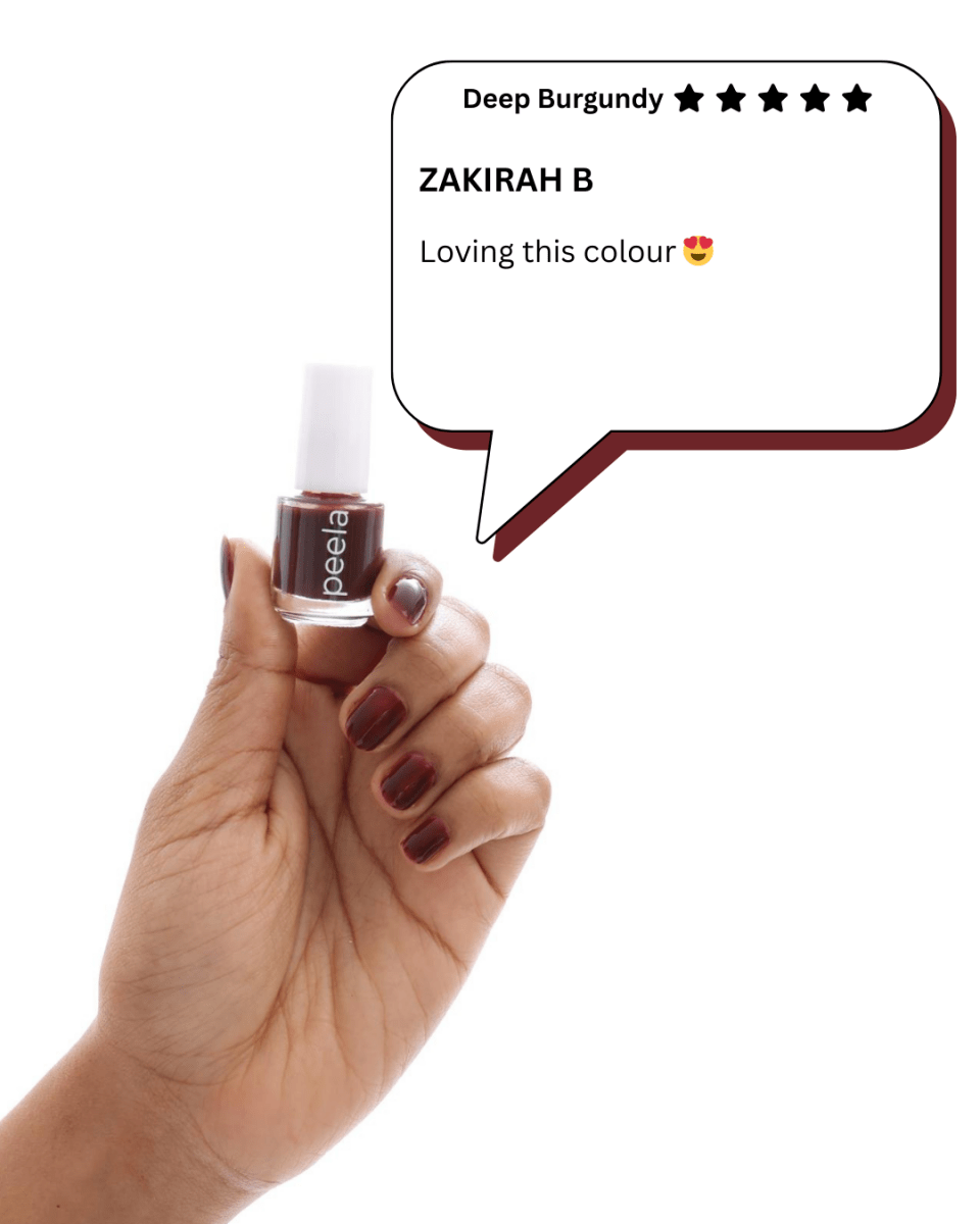 Deep Burgundy 12 - 5ml - peelanails - peela - peelable - peelablenailpolish - nailpolish - 5ml - 10ml - bundles