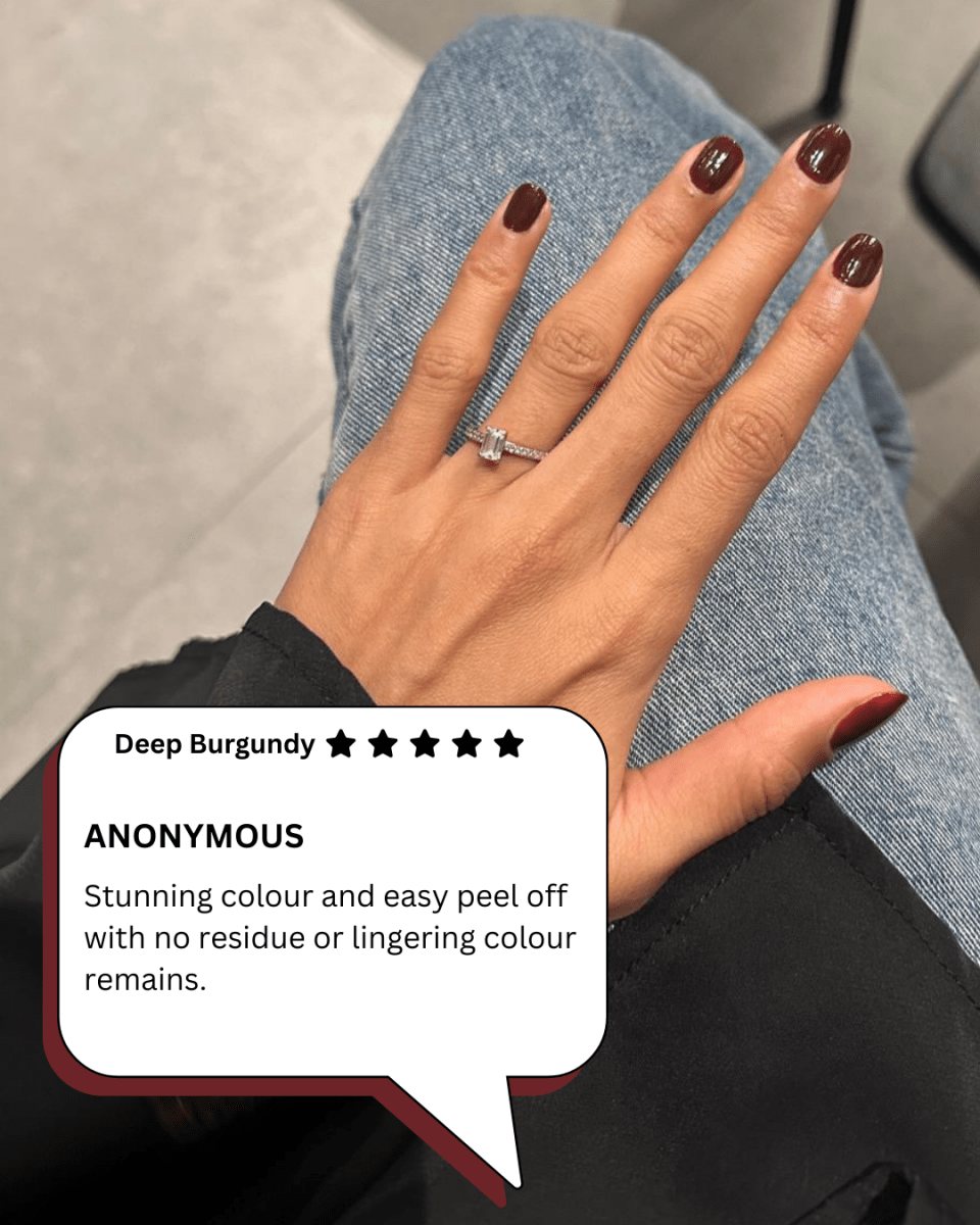 Deep Burgundy 12 - 5ml - peelanails - peela - peelable - peelablenailpolish - nailpolish - 5ml - 10ml - bundles