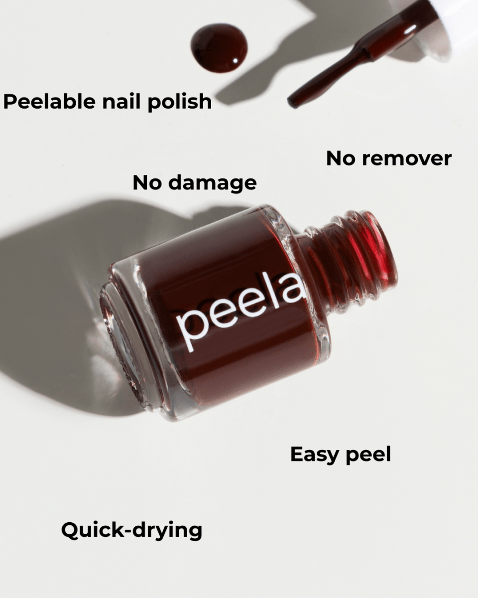 Deep Burgundy 12 - 5ml - peelanails - peela - peelable - peelablenailpolish - nailpolish - 5ml - 10ml - bundles