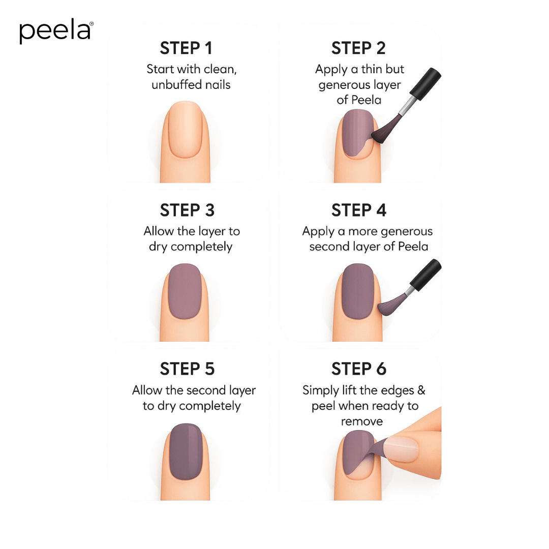 Dusty Purple 28 - 10ml - peelanails - peela - peelable - peelablenailpolish - nailpolish - 5ml - 10ml - bundles