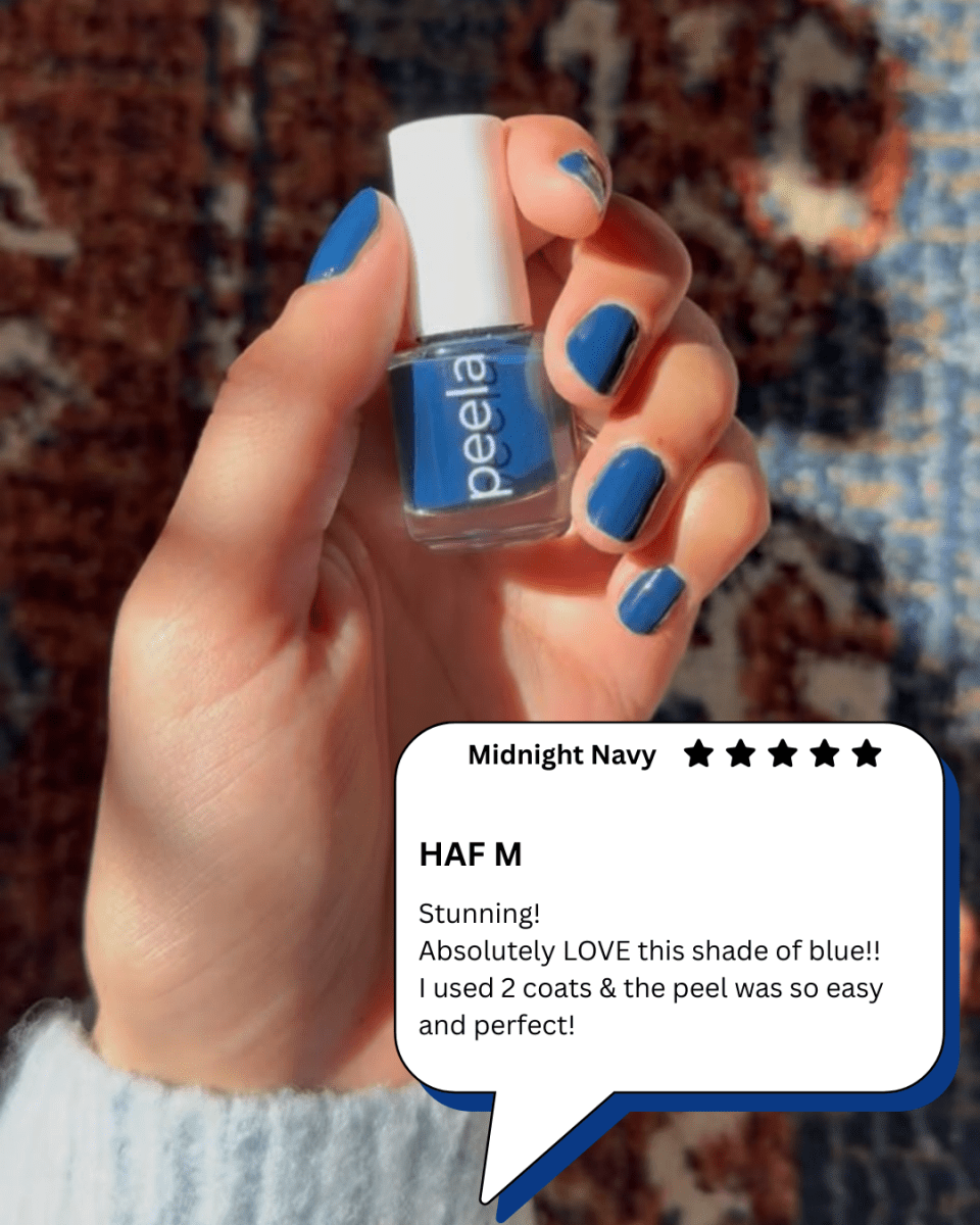 Midnight Navy 09 - 5ml - peelanails - peela - peelable - peelablenailpolish - nailpolish - 5ml - 10ml - bundles