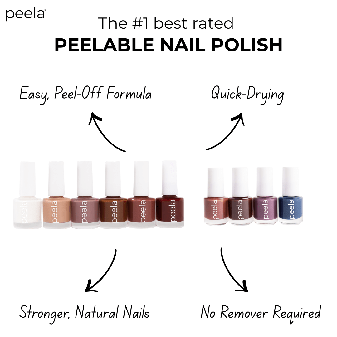 Peela Peelable Nail Polish Complete Shade Collection - peelanails - peela - peelable - peelablenailpolish - nailpolish - 5ml - 10ml - bundles