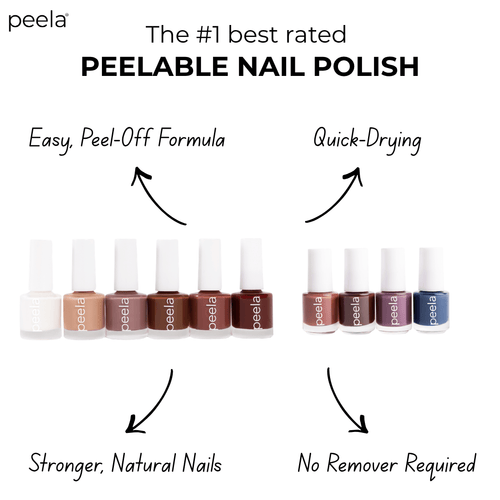 Peela Peelable Nail Polish Complete Shade Collection - peelanails - peela - peelable - peelablenailpolish - nailpolish - 5ml - 10ml - bundles