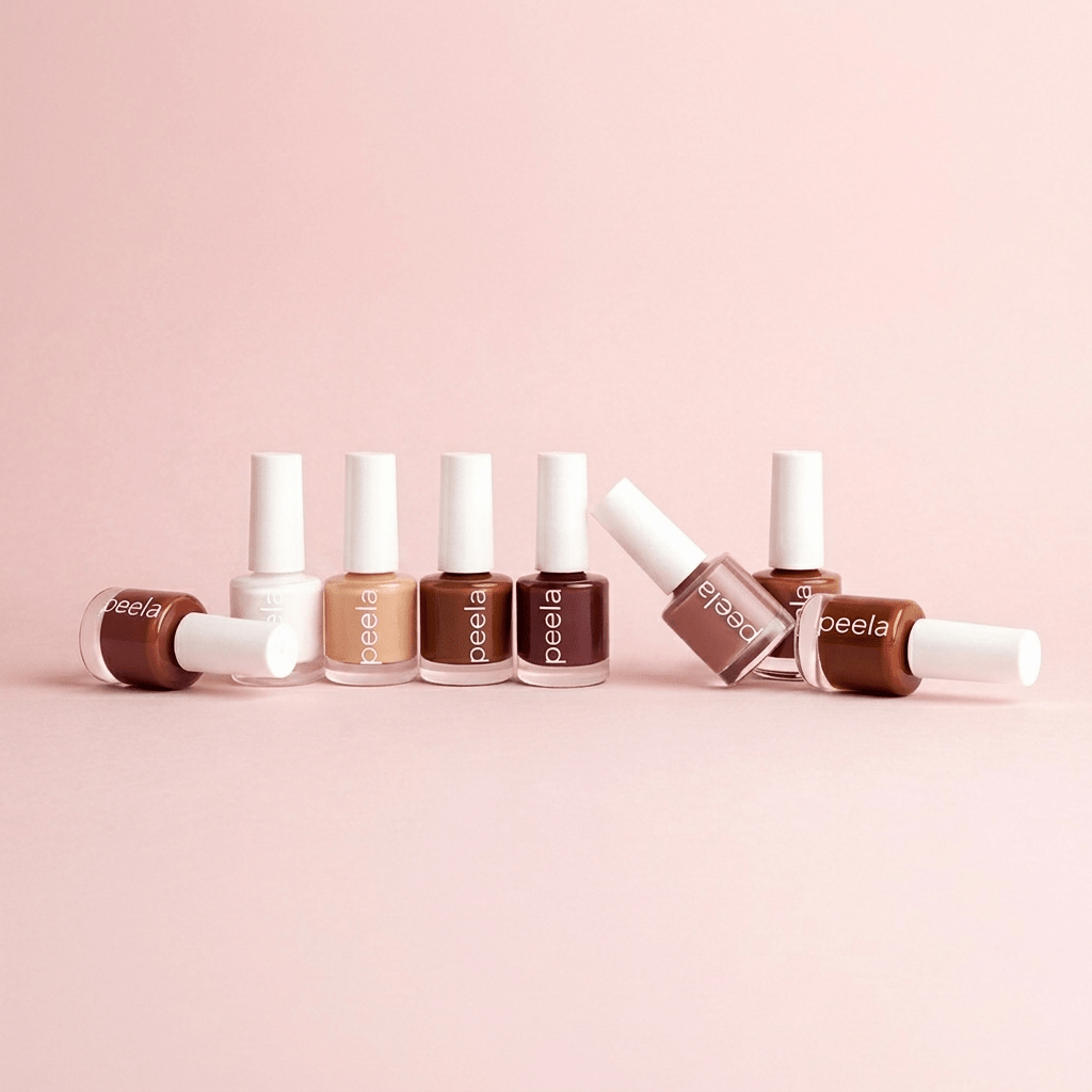 Peela Signature Set 10ml x 6 Shades Peelable Collection - peelanails - peela - peelable - peelablenailpolish - nailpolish - 5ml -10ml - bundles