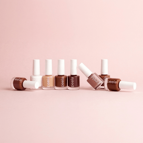 Peela Signature Set 10ml x 6 Shades Peelable Collection - peelanails - peela - peelable - peelablenailpolish - nailpolish - 5ml -10ml - bundles