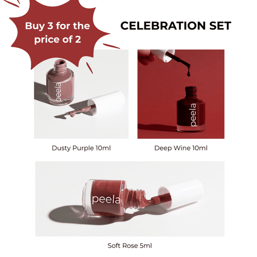 The Celebration Set - peelanails - peela - peelable - peelablenailpolish - nailpolish - 5ml - 10ml - bundles
