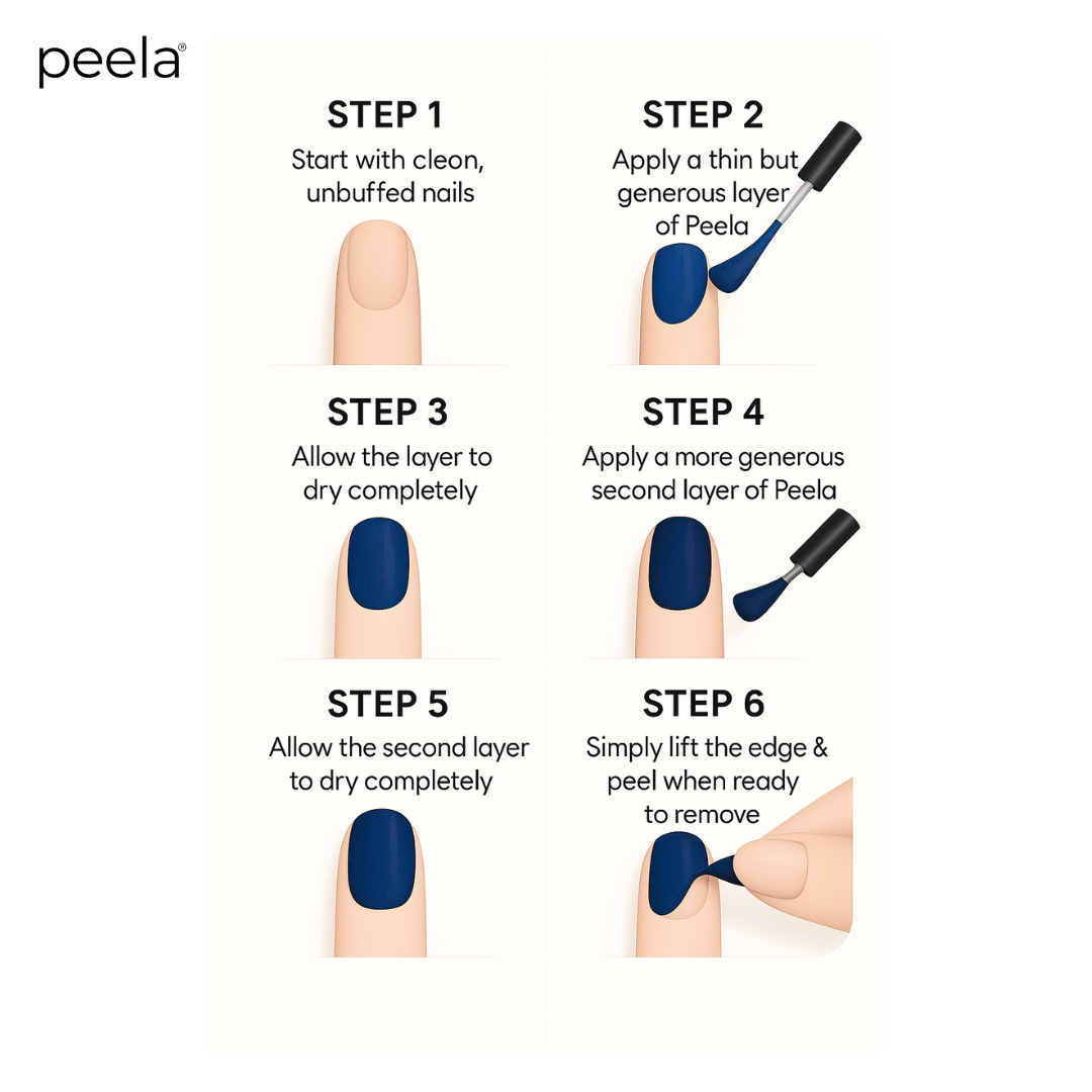 The Night Edition - 3 Luxe Peela Nail Shades - peelanails - peela - peelable - peelablenailpolish - nailpolish - 5ml - 10ml - bundles