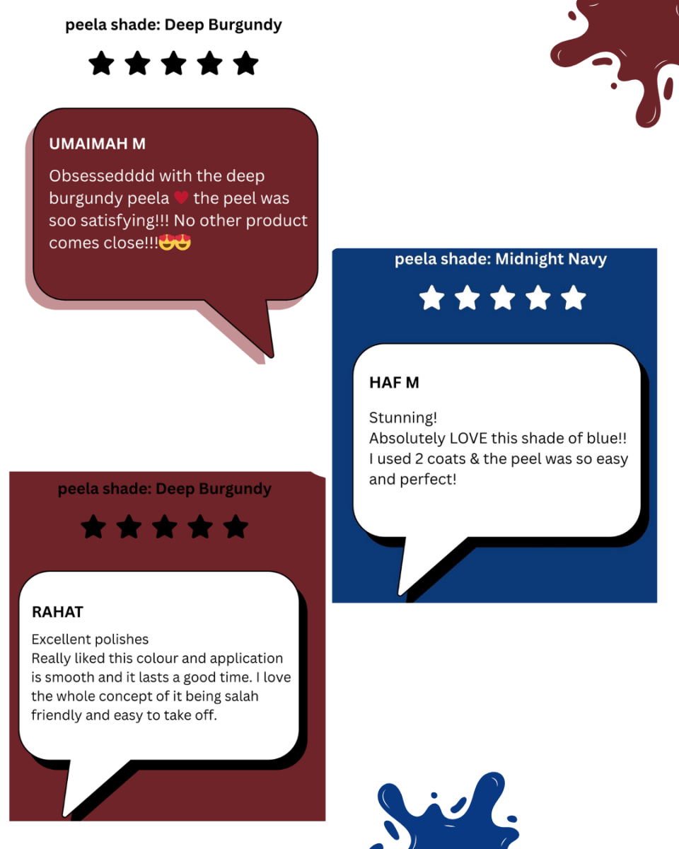 The Night Edition - 3 Luxe Peela Nail Shades - peelanails - peela - peelable - peelablenailpolish - nailpolish - 5ml - 10ml - bundles