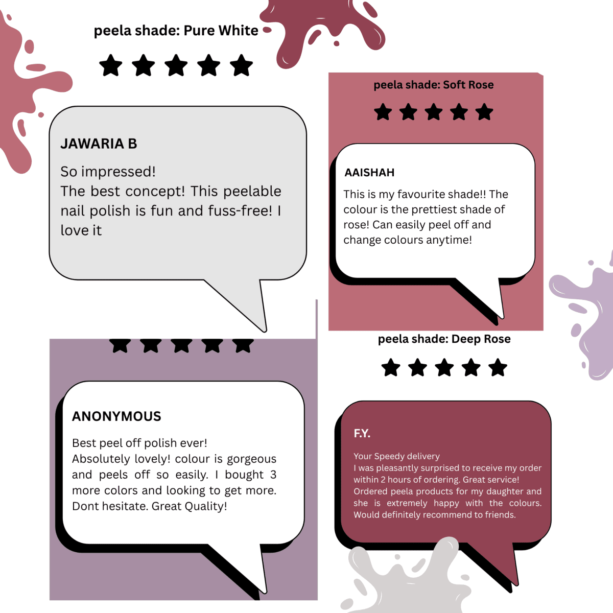 The Special Occasion Set - peelanails - peela - peelable - peelablenailpolish - nailpolish - 5ml - 10ml - bundles